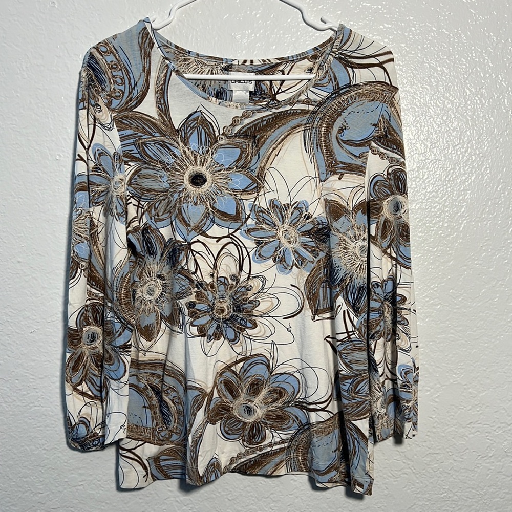 Chico’s Stretch Floral Top